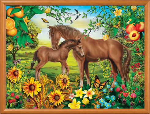Masterpieces 300 Piece EZ Grip Jigsaw Puzzle - Neighs & Nuzzles - 18"x24"