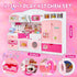 Mastom Playset 3 4 5 6 Kitchen for Girls, Pretend Play Kitchen Toy for Dolls with Lights Sounds & Accessories, Gifts