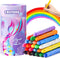 DreamyCandy DreamCandy Twist Crayons for Toddlers,24 Colors Non Toxic Washable Crayons for Kids,Art