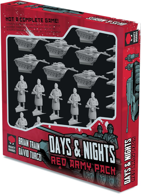 Days & Nights: Red Army Pack Expansion Add-On, 28 Miniatures & Card Pack for Board Game Accessory