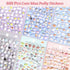 Jactales 600+ 3D Set Case-Removable-6 Cute Mini Puffy Stickers-Small Tiny Micro Bulk Sticker for Kids Girls