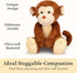 Toys,12.5" IKASA Monkey Stuffed Animals Plush Cute Plushie Soft Cuddly Plushy Fluffy Toy,Gifts for Family Kids Children