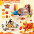 JUNEBRUSHS Fall Mini Erasers, 150Pcs Cute Thanksgiving Pencil Erasers for Kids, Bulk Maple Leaf Novelty Stationery