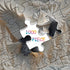 pazzocenter 1000 The Carved Eagle Jigsaw Puzzle Pieces, Majestic Bald Eagle Bird Puzzles for Adults,White Forest Art