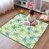 EtherSpher Summer Cozy 50'' 50''alfombra Green Palm Trees Soft Thick Baby Floor Play mat for Indoor Outdoor Breathable