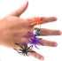 288 Bulk Halloween Spider Ring Assortment, Orange, Purple, Black, Glow-in-the-Dark Party Favors