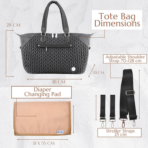 Multifunctional Baby Diaper Bag Tote for Moms