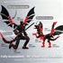 KAMOVNY T13 3D Set Assembled Printed Action Figure with Dragon - Multi-Jointed Movable Robot Toy, Accessories & Weapons