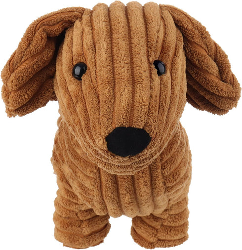 Apricot Lamb Toys 14 Inch Coffee Dachshund Dog Stuffed Animal, Soft Cuddly Toy for Child