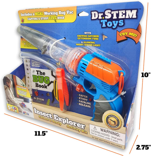 3 12, Nature Bound Bug Catcher Toy, Eco-Friendly Bug Vacuum, Catch and Release Indoor/Outdoor Play, Ages to Green