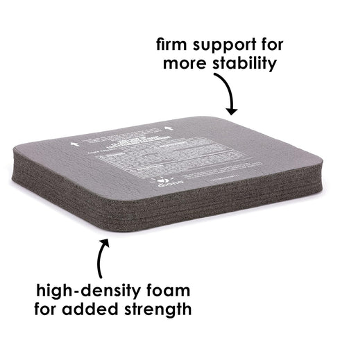 Diono Angle Adjuster Car Seat Leveler, Foam Wedge Cushion for More Legroom in Rear-Facing Car Seats