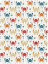 miaozhen 1 Pack 52x28 Cotton Baby Crib Sheets Comfy Breathable Rainbow Playful Crab Colorful Toddler Mattress Sheet