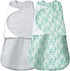 Baby Swaddle,Sleep Sack 6-12 Months,Adjustable WearableTransition Blanket,Miracle Swaddles for Babies Large,100% Cotton-2-Piece