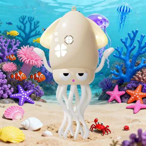 Crawling Dancing Octopus Toy for Kids Rechargeable Interactive Sensory Toy with LED