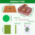Chinese Small Mahjong Set, 144 Numbered Melamine Tiles (Green) with Carrying Bag, Complete Game Set