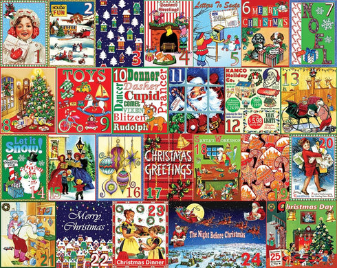 1000 24"x30" White Mountain Piece Jigsaw Puzzle Winter Christmas Holiday Puzzles for Adults and Teens Large Pieces
