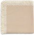 insular Cotton Muslin Baby Blanket with Tassel, Boho Muslin Swaddle Blanket, 47" x 40”, Khaki