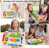 1 2 3 Montessori Busy Board for Toddlers, Wooden Sensory Toys, Preschool Learning Activities for Fine Motor Skills