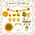 Hombae 132 1st Sunflower First Party Decorations, PCs Sunflower Birthday Decorations Backdrop Balloon Garland Monthly