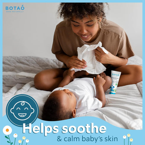 2.5Oz BOTAO Baby's Natural Diaper Cream | Organic Diaper Cream EWG Verified | Naturally Soothes Baby Rashes | Baby zinc