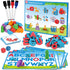 Coogam Preschool Alphabet Learning Activities, Magnetic EVA Letters Matching & Handwriting Game,