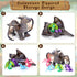 5 16 Inch 4 Mommy HyDren Pcs Dragon Plush Toys Dragon Stuffed with Babies Dragons in Dinosaur Belly, Plush Animal