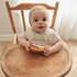 Set of 3 Vegan Leather Soft Silicone Free Baby Bibs with Pocket for Feeding, Drooling, and Easy Clean