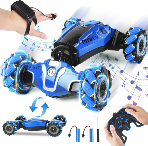 RC Car, RC Stunt Car, 2.4 GHz Remote Control Gesture Sensing Toy Car Hand Control Stunt RC Toys for Children Aged 3-12