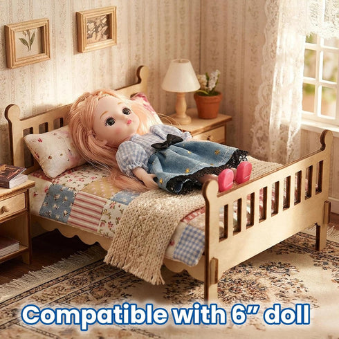 1/12 3D Large,28 BOHS Wooden Dolls House Furniture Scale - Puzzles for Miniature Dollhouse Furniture Accessories - PCS