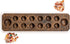 Set 17.3-Inch Yellow Mountain Imports Mancala with Solid Wood Board and Quartz Pebble Playing Pieces