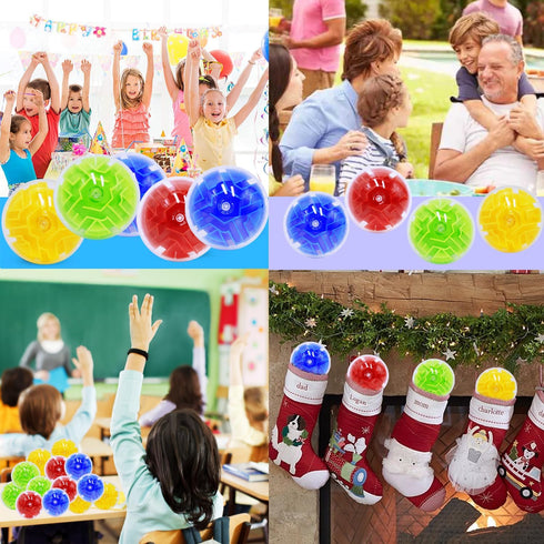Yomwet 50 Pack 3D 6 7 8-10 3D Puzzle Ball Brain Games Toy, Mini Puzzle Ball Games for Kids Ages Boys Girls Adults