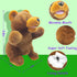 Hand Puppets Bear Puppet, 10" Movable Mouth Animal Puppets for Kids, Sloth Plush Toy Gift for Storytelling