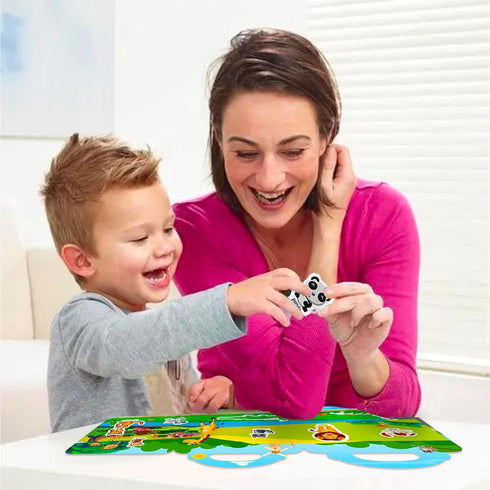 Reusable Sticker Book for Kids, Animal Stickers Activity Books, Educational Travel Toys for Toddler Girls Boys