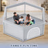 65x65 Inch XVISHX Hexagonal Baby Playpen, Playpen for Babies and Toddlers, Baby Play Pen Playard for Indoor & Outdoor
