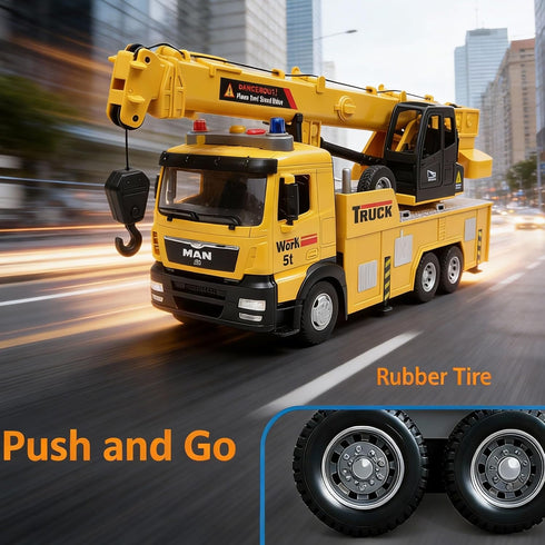 3-5 4-7 Mobile Crane Tow Truck Toy for Logging Farm Port Shipyard Building Bridge Construction Vehicles Engine Machine