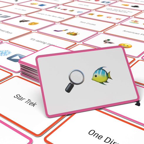 Bubblegum Stuff Name The Emoticon Game - Pop Culture Edition, Emoji Flash Card Board Game