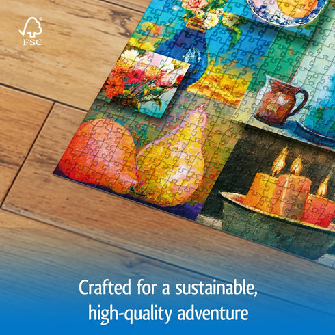 1000 Wonder Forge Still Life Beauty Piece Jigsaw Puzzle for Adults | Unique, Perfectly-Fitting Pieces | Fun, Vibrant