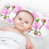 Set 4, Magnolia Flowers Muslin Baby Burp Cloths of Super Soft & Absorbent Burping Rags, Cotton Burp Clothes Shower Gift
