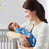 2 Pack 47 47-inch BreathableBaby Active Swaddle Blanket & Wrap Narwhal and Gold Dots, Lightweight Premium Activewear