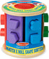Melissa & Doug Match and Roll Shape Sorter | Classic Wooden Toy for Kids