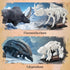 6 in 1 Fossil Building Kit - Compatible with Lego Dinosaur Natural History Museum, 928 PCS Educational STEM Toys