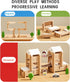 DivnPorc 105Pcs Set 3-8,Preschool Wooden Building Blocks Construction for Kids Ages Learning Toys for Toddlers, Boys