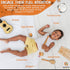 7-Piece Set 3+ Wooden Musical Instruments for Toddlers Kids Music with Xylophone, Guitar & Percussion | Natural Wood