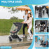 Universal Clear Stroller Rain Cover, No-zip Waterproof Cover, Food Grade EVA, Breathable Rain Shield for Single