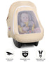 Metplus 2-in-1 Baby Car Seat Cover, Multi Use Cover for Baby Canopy with Privacy Sun Shade