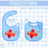 7Pcs Cotton Waterproof Baby Bibs Hook Loop Closure Newborn Babies Bib Keepsake Baby Gift for Drooling Feeding Eating