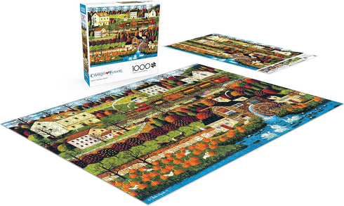 1000 Piece Jigsaw Puzzle for Adults - Honey Pumpkin Valley by Buffalo Games - Charles Wysocki - 26.75 x 19.75