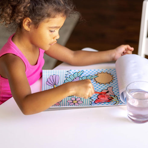 Melissa & Doug My First Paint With Water Art Pad, Cheerleaders, Flowers, Fairies, 24 Pages