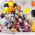 50Pcs 12Inches Construction Balloons, Orange Black Yellow Balloon, Truck Theme Latex Party Balloons for Construction