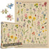Vintage Wildflowers Puzzle 1000 Pieces for Adult, Botany Plant Flower Puzzle of North America